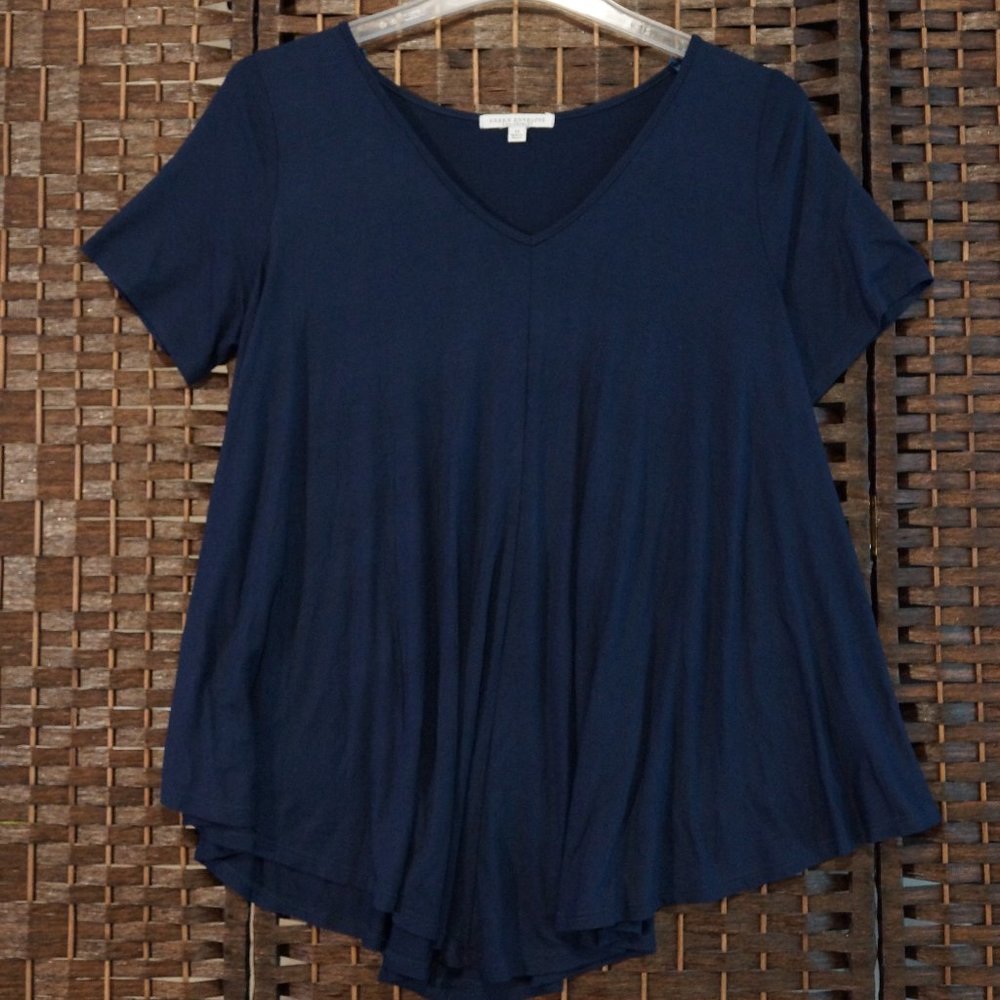 Navy Blue Swing Top